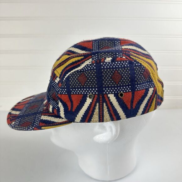 OBEY Propaganda Tribal Nation Adjustable 5-Panel Hat Navy Blue Strapback Cap - Picture 2 of 8